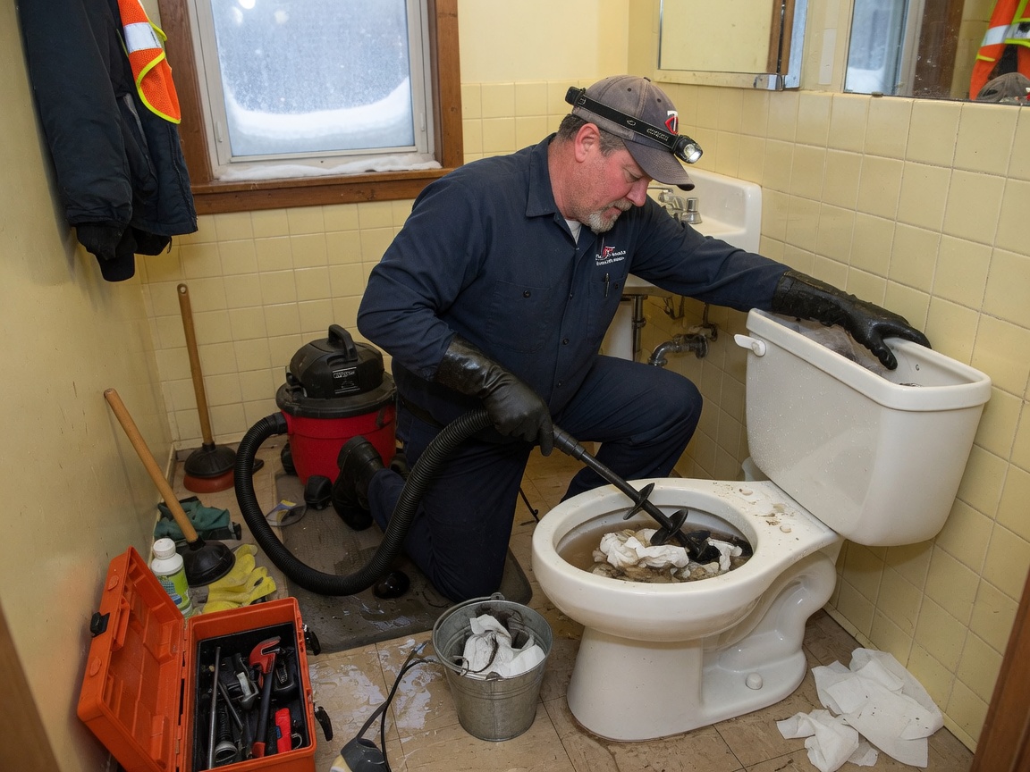 Clogged Toilet in Duluth, MN